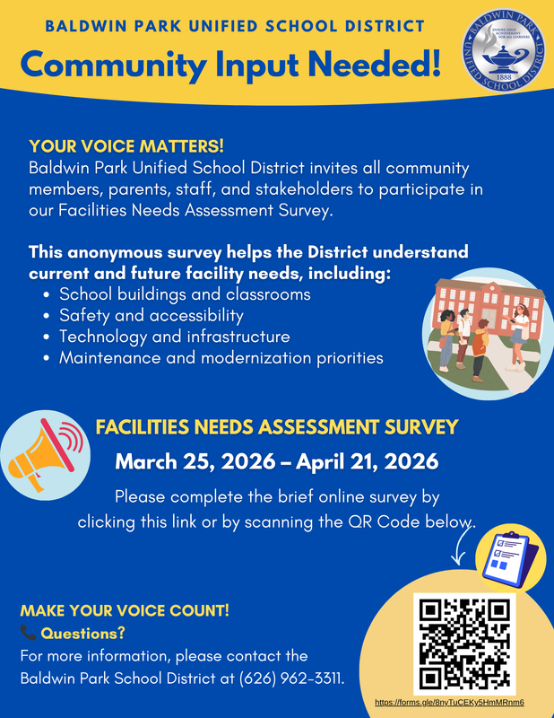 English Facilities Needs Survey