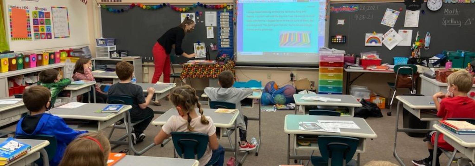 Lessons with a student teacher.