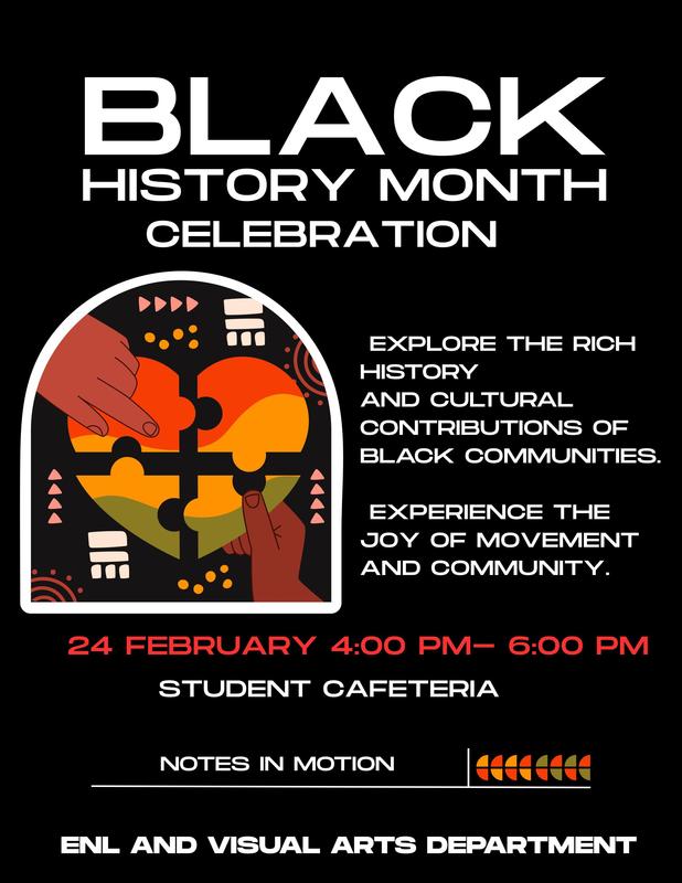 Black History Celebration. All text in adjoining post.