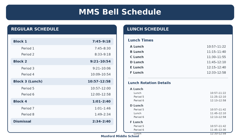 UPDATED BELL SCHEDULE 2026-2027