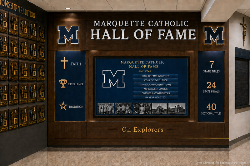Hall of Fame Concept - Marquette Catholic, Alton, Illinois