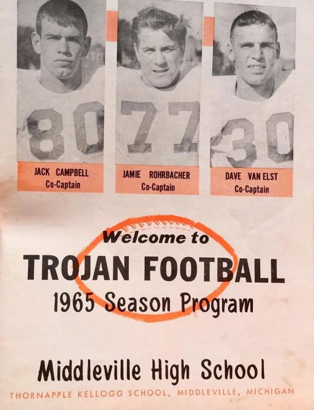 Trojan football 1965 program.