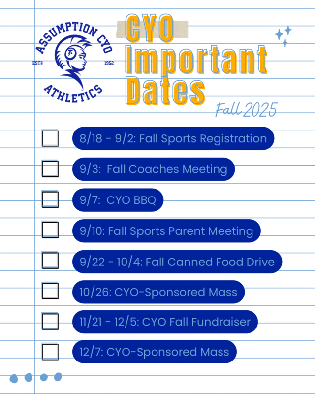 CYO Important Events