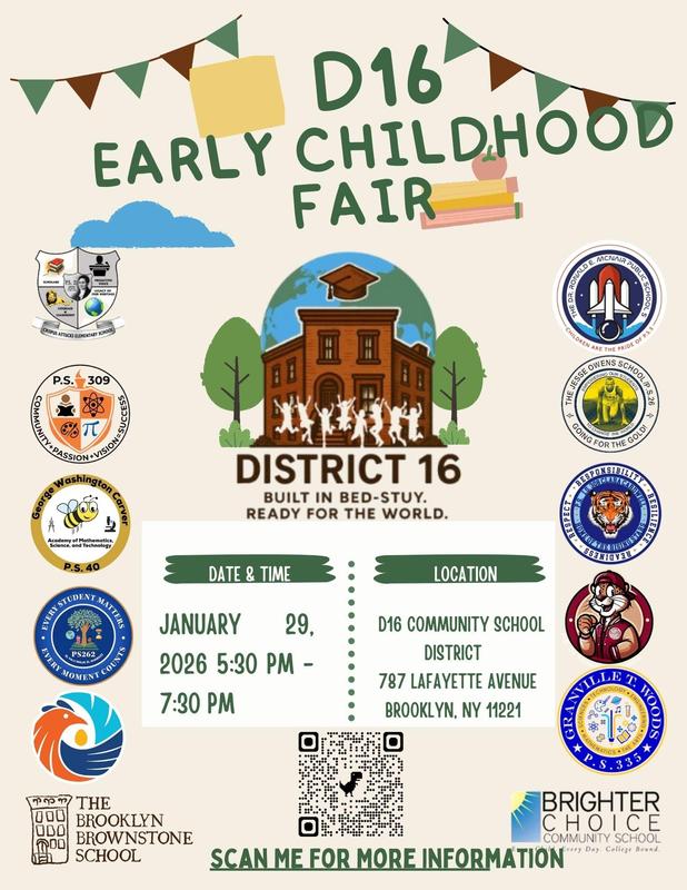 D16 Early Childhood flyer. January 29th, 2026. - English