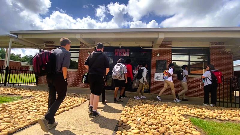 Northeast High School Back to School Entrance Photo