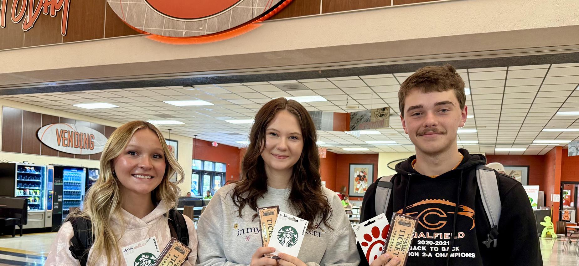 Coalfield High School student Golden Ticket winners