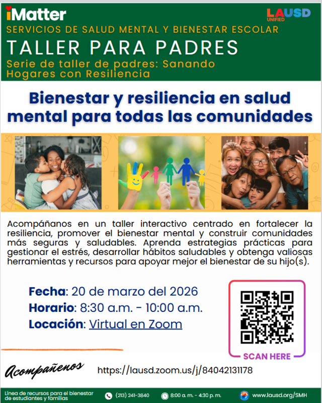 Mental Health Wellness-Spanish