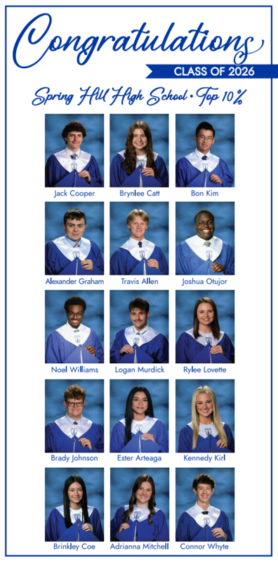 Spring Hill High School Class of 2026 Top 10%