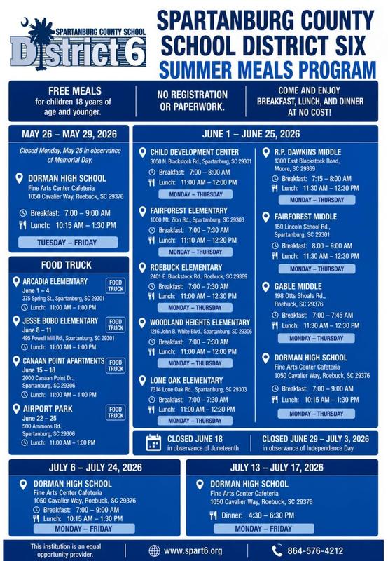 summer meals flyer