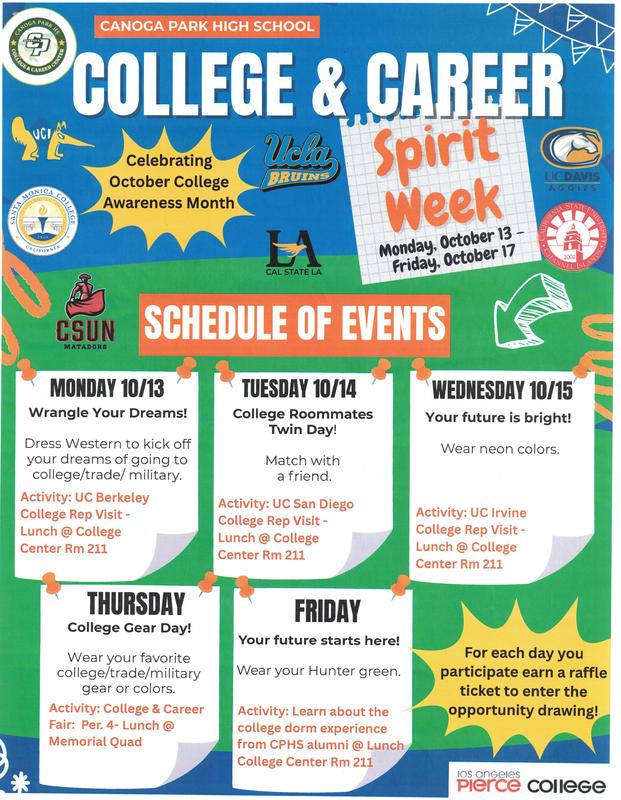 College Spirit Week Flyer Wear neon on Wednesday