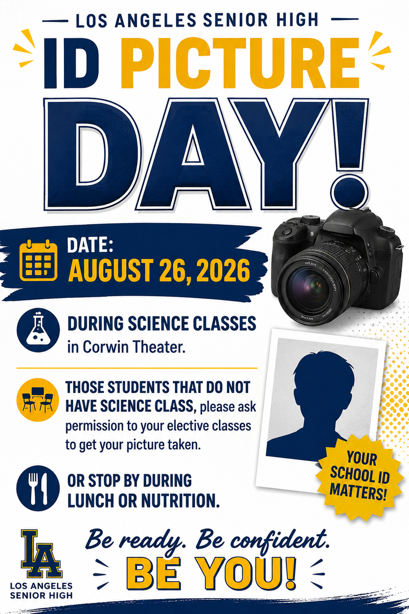 Picture Day is August 26th Featured Photo