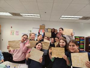7G poses with their completed Kever Rachel Projects