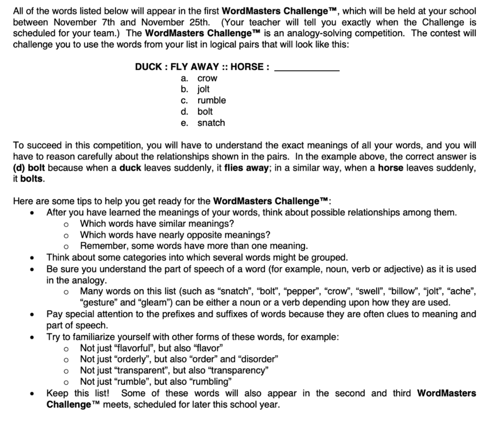 WordMasters – Ms. Sarah Cramer – Plainview Elementary School