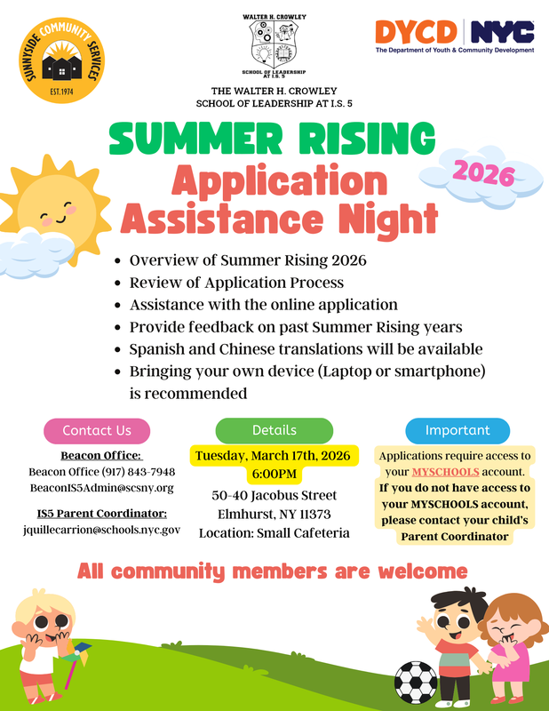 Summer Rising English Flyer
