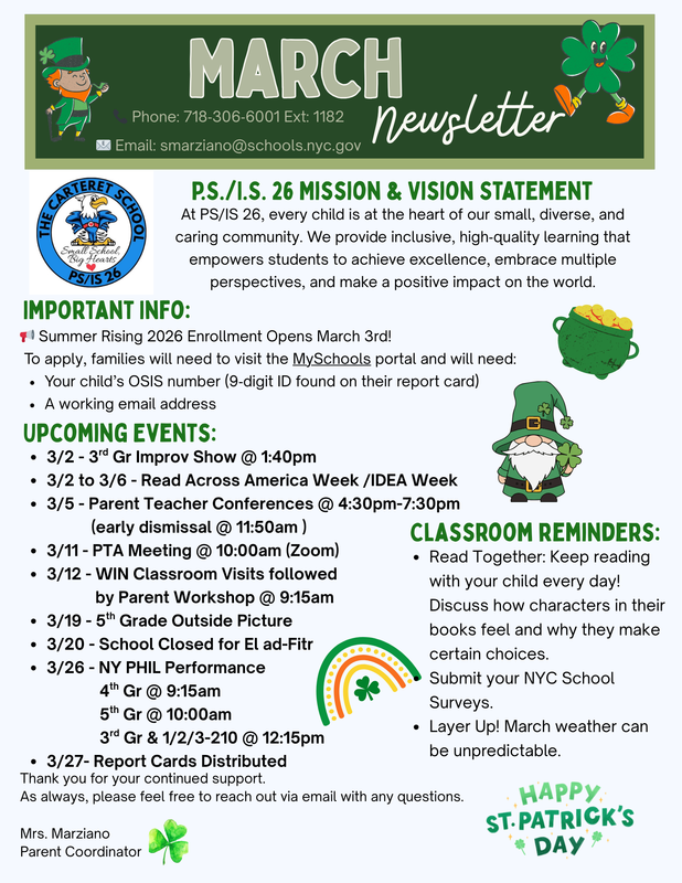 March Newsletter