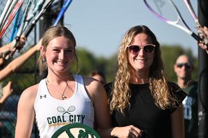 Tennis players honored on Senior Night