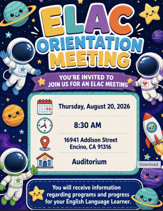 ELAC Orientation Meeting