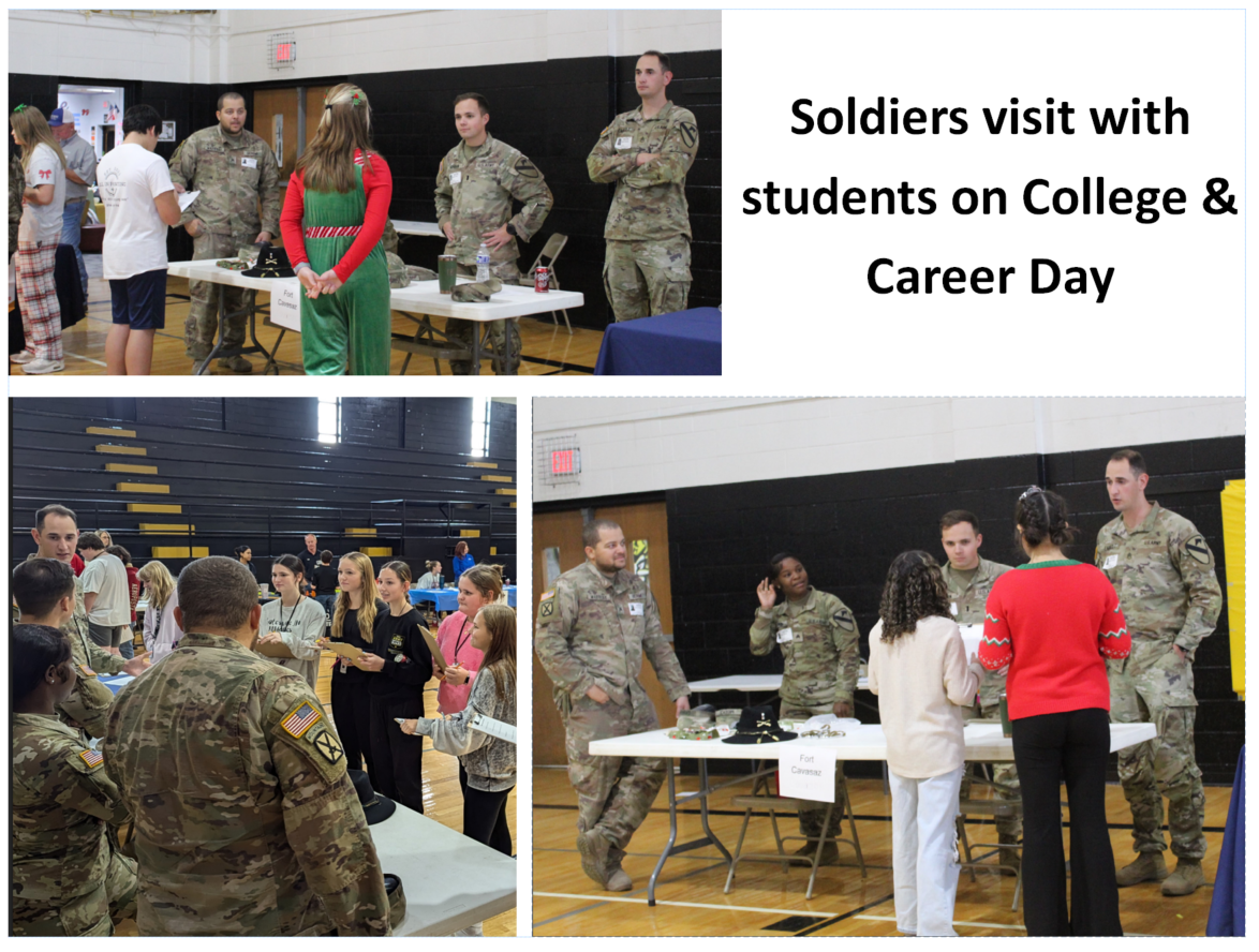 Students on college and career day