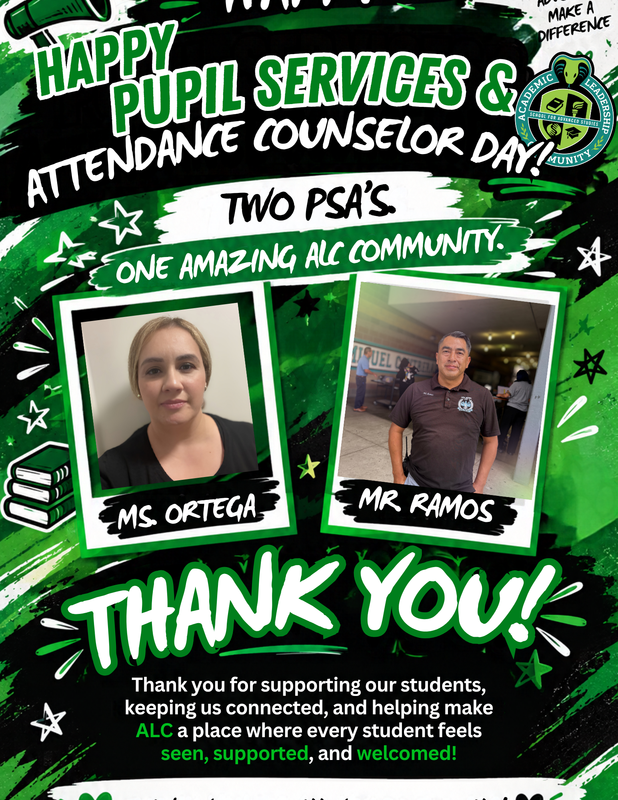 Happy Pupil Service & Attendance Counselor Day!