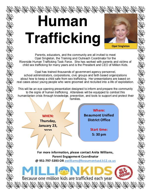 Flyer with Information