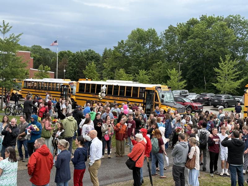 sending off the 8th graders at the end of the year
