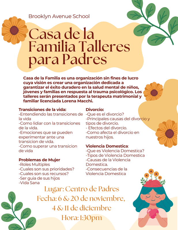 Casa de la Familia Parent Workshop