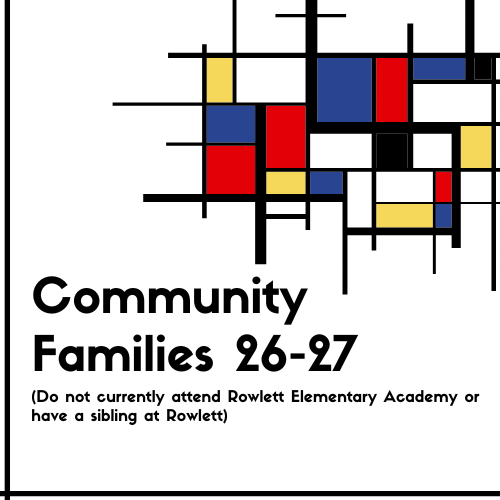 Community Families for 26-27