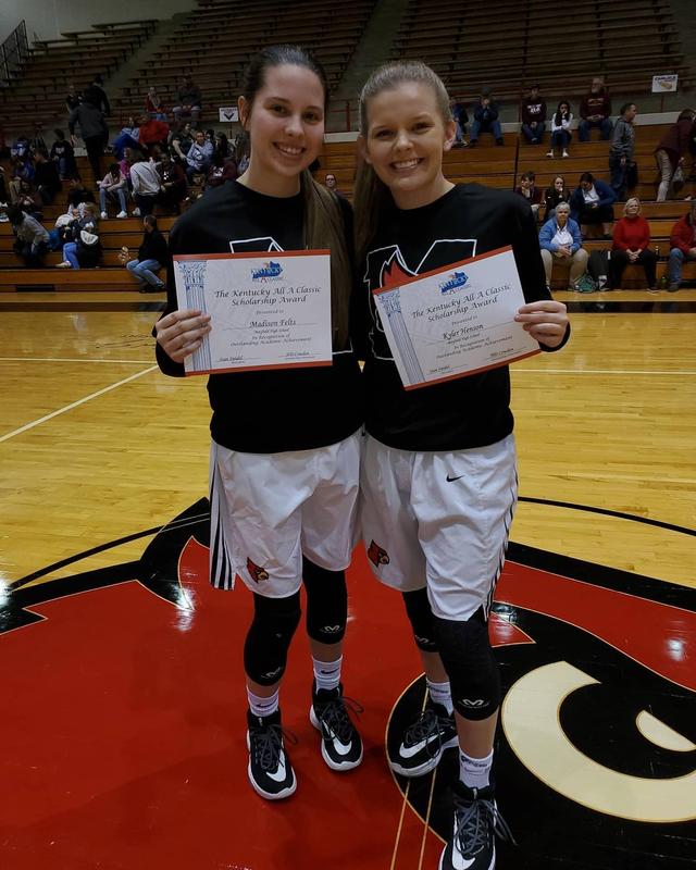 Congratulations to Kyler Henson and Madison Felts for being chosen for the Kentucky All A Scholarship Award. They were recognized last night during the All A semifinals.