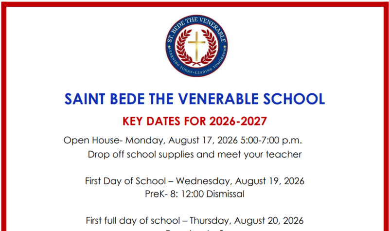 2026-2027 Important Dates