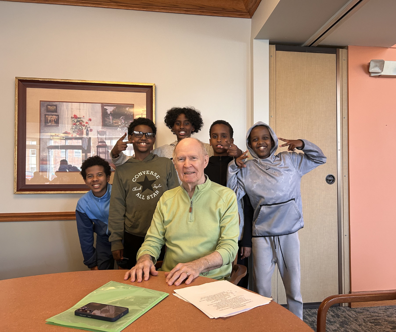 Our 4th graders had a wonderful time visiting their pen pals at Episcopal Homes!
