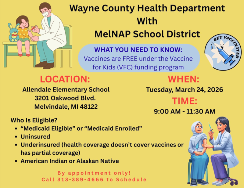 vaccine clinic flyer