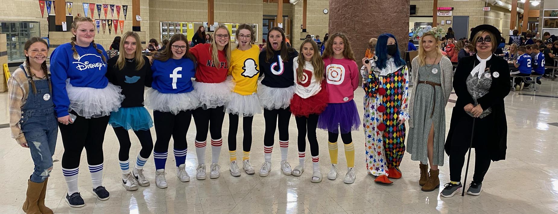 Dressed up for Halloween at the MS