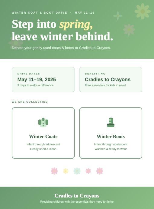 Step Into Spring and Leave Winter Behind! Featured Photo