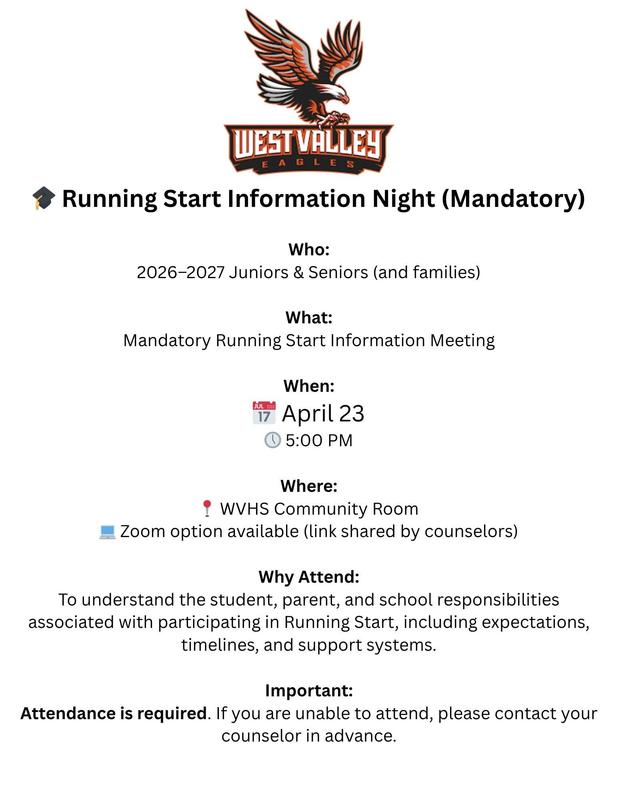 Running Start Information Night Featured Photo