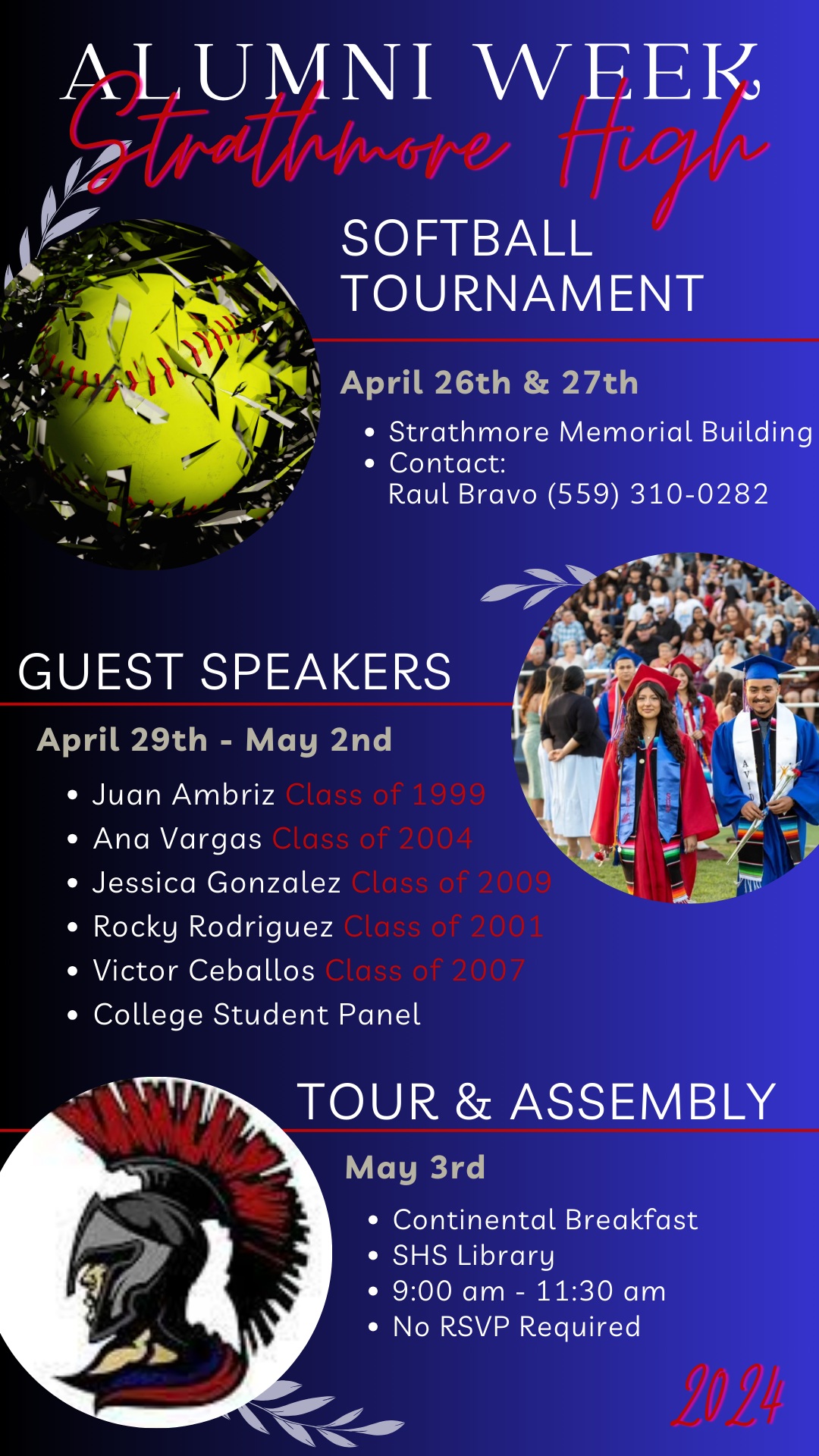 Alumni Week 4/29/24 5/3/24 Strathmore High School
