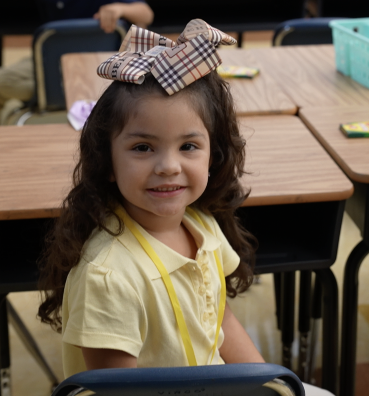 Pre K girl getting released for spring break