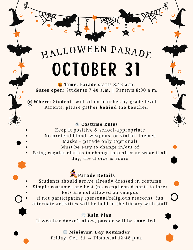 Halloween parade flyer