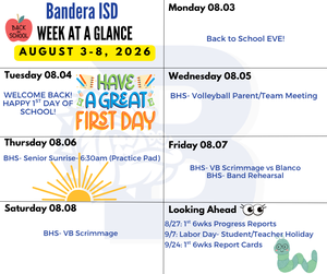 week at a glance white background bulldog logo