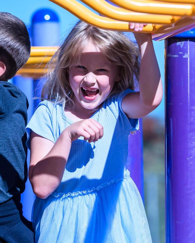 elementary student on playground