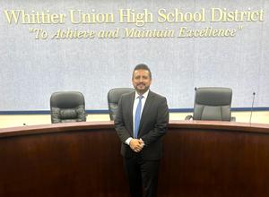 The Whittier Union Board of Trustees appointed Whittier resident Armando Urteaga to serve as Trustee for Area 5.
