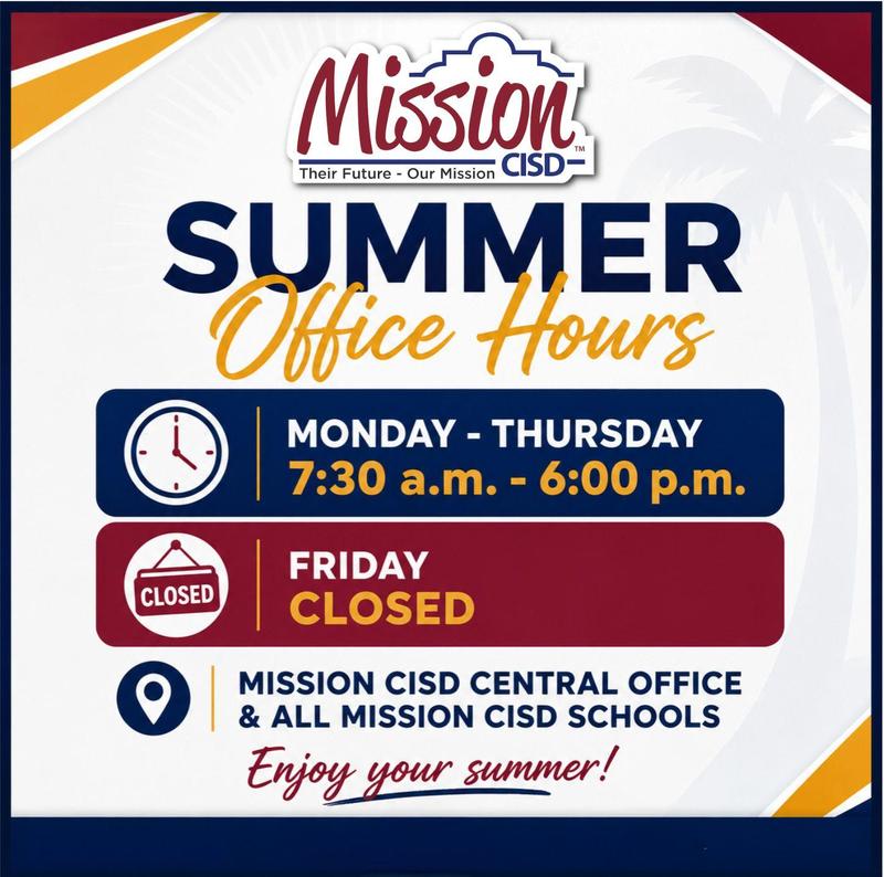 Summer Operating Hours