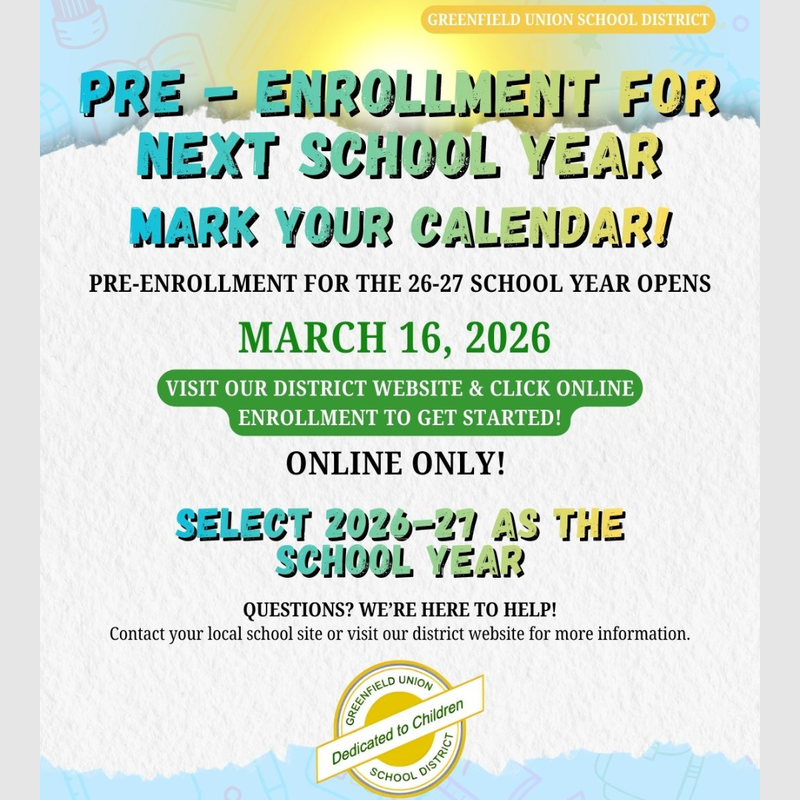 Open Enrollment for 2026-2027