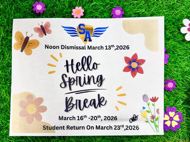 Friday Noon Dismissal then Hello Spring Break!!! Featured Photo