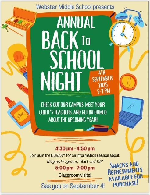 BACK TO SCHOOL NIGHT 2025