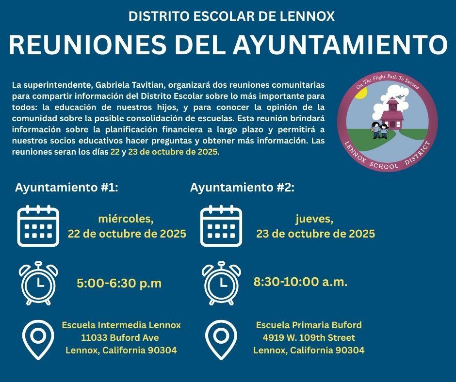 Town Hall Meeting Spanish Flyer