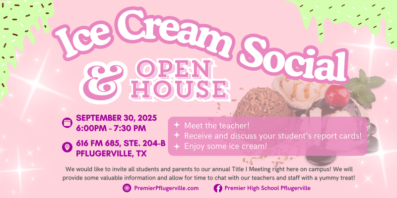 Ice Cream Social & Open House