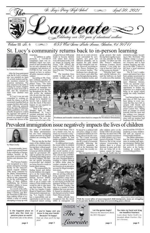 Read the April edition The Laureate Featured Photo