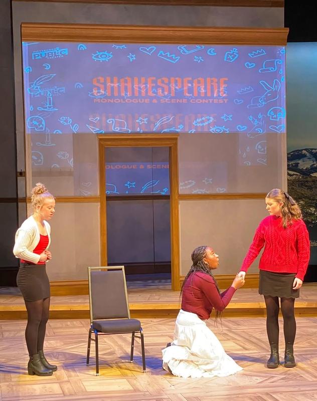 The performers continue their scene