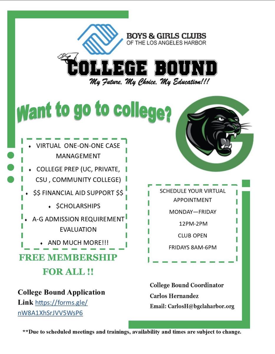 College Prep Outreach Programs College & Career Center Gardena