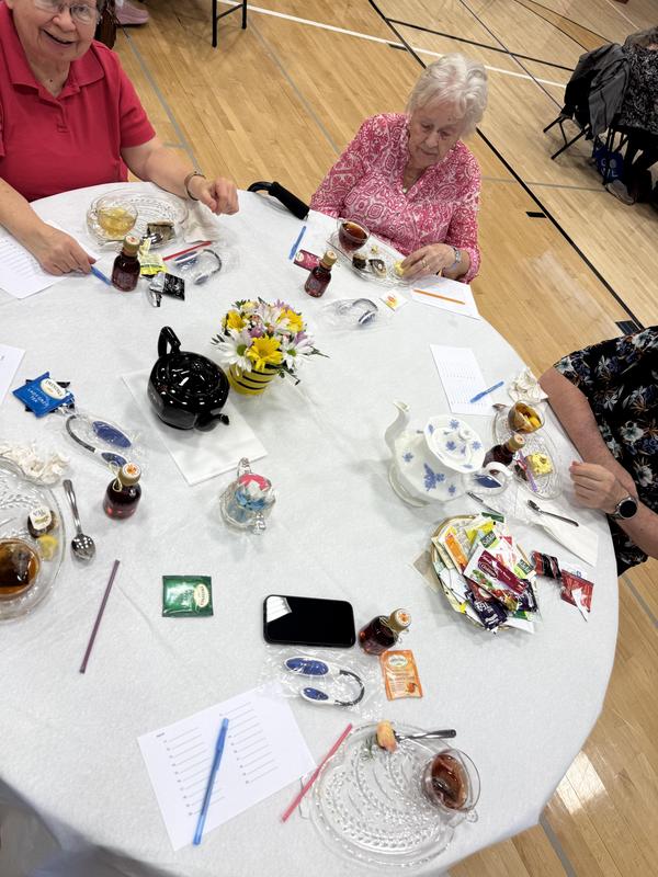 Penn Yan Academy student volunteers serve tea